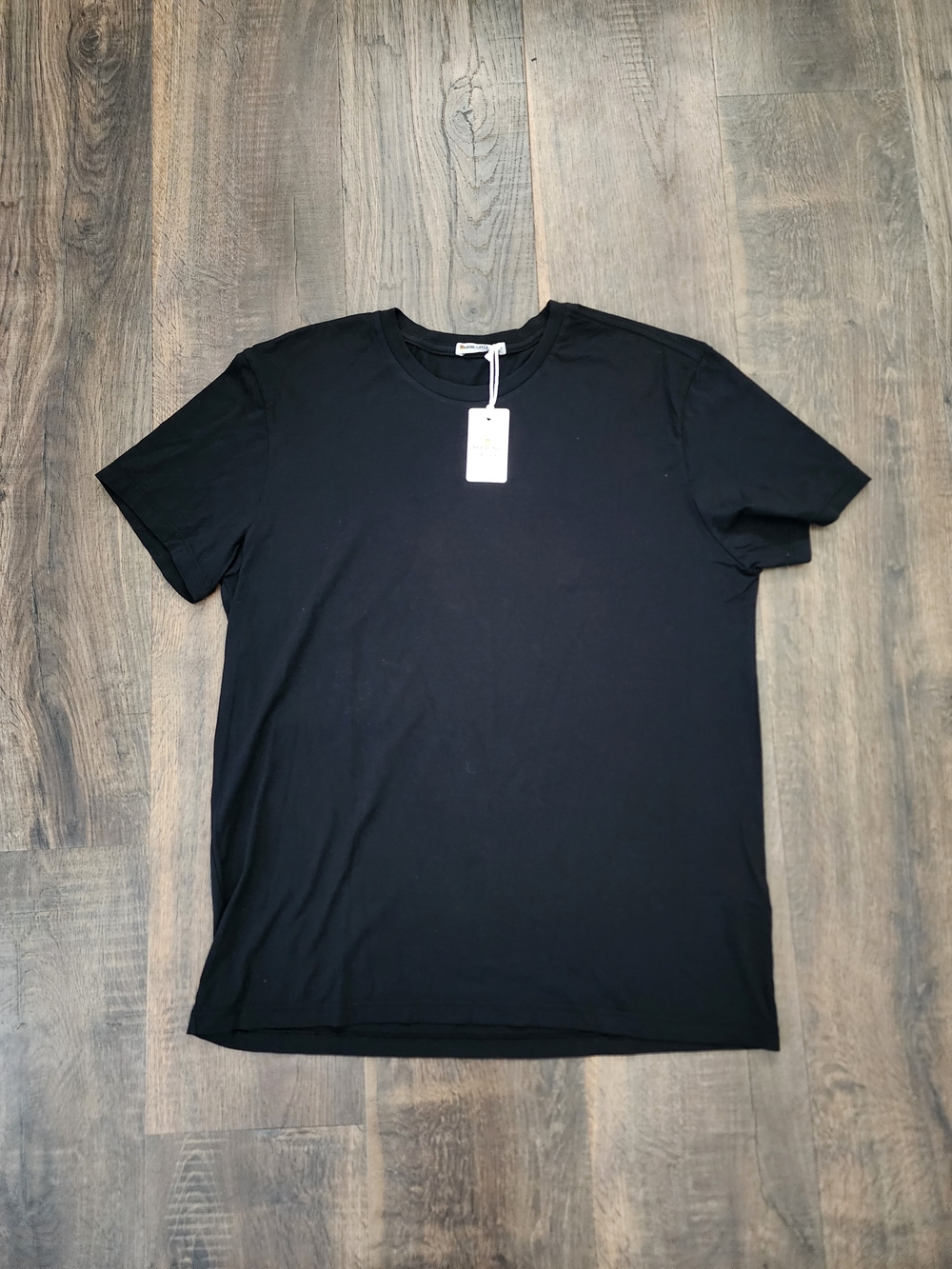 Marine Layer Black Short Sleeve Crew Neck Tee